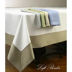 Fleischman Tablecloth Loft Border Tan 54X72 - cozylivehome.com | we sell a wide range of comfortable household items^ Shop All