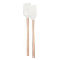 FLEX CORE MINI SPATULA & SPOONULA WOOD HANDLED WHITE - cozylivehome.com | we sell a wide range of comfortable household items^ Shop All