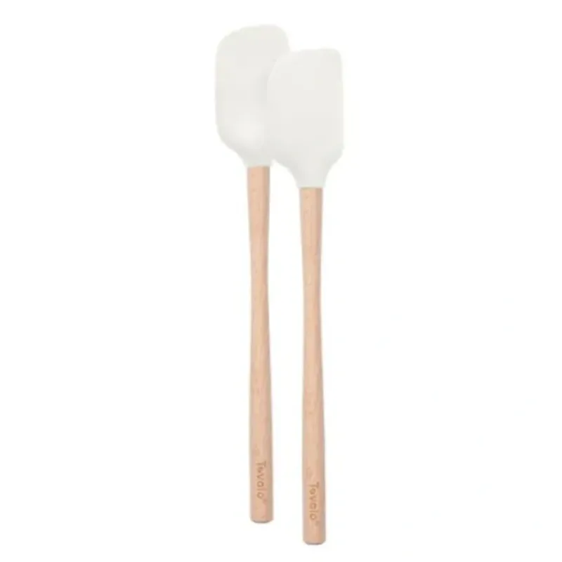 FLEX CORE MINI SPATULA & SPOONULA WOOD HANDLED WHITE - cozylivehome.com | we sell a wide range of comfortable household items^ Shop All