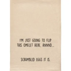 FLIP THIS OMELET FUNNY NATURAL TOWEL - cozylivehome.com | we sell a wide range of comfortable household items^ Shop All