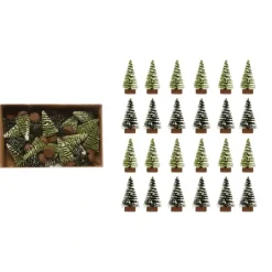Shop Flocked Mini Bottle Brush Tree,Set 24 - cozylivehome.com | we sell a wide range of comfortable household items Holiday Decor