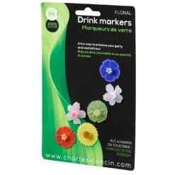 FLORAL DRINK MARKERS - cozylivehome.com | we sell a wide range of comfortable household items^ Shop All