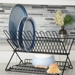 FOLDING DISH RACK LARGE BLK - cozylivehome.com | we sell a wide range of comfortable household items^ Shop All