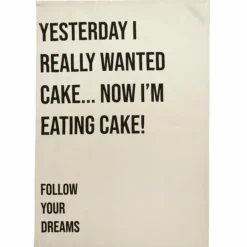 Follow Your Dream Tea Towel - cozylivehome.com | we sell a wide range of comfortable household items^ Shop All