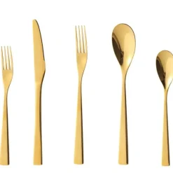 FSLM-1830-G TAJ Narlene Flatware Matte Gold Service For 4 - cozylivehome.com | we sell a wide range of comfortable household items^ Shop All