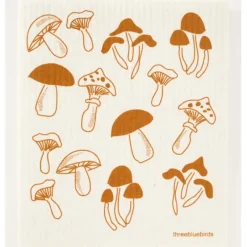 FUNGI ON WHITE SWEDISH DISHCLOTH - cozylivehome.com | we sell a wide range of comfortable household items^ Shop All
