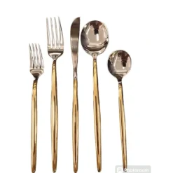 G101112 Tai Chi Flatware Gold Accent Service For 4 - cozylivehome.com | we sell a wide range of comfortable household items^ Shop All
