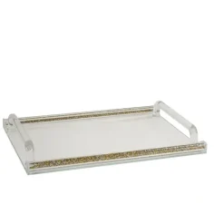1485G TRAY CRYSTAL AND Gold - cozylivehome.com | we sell a wide range of comfortable household items^ Shop All