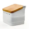GARLIC KEEPER STONEWARE WHITE - cozylivehome.com | we sell a wide range of comfortable household items^ Shop All