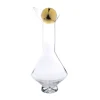 Best Sale GBG1048 Smoky Glass Diamond Shaped Decanter with Gold Reflection and Lid - cozylivehome.com | we sell a wide range of comfortable household items Giftware