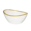 Online GDB3276W White Dessert Bowl with Gold Rim - cozylivehome.com | we sell a wide range of comfortable household items Giftware