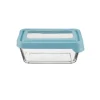 GLASS STORAGE RECTANGLE 4.75 CUP MINERAL BLUE - cozylivehome.com | we sell a wide range of comfortable household items^ Shop All