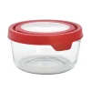 GLASS STORAGE ROUND 7 CUP RED - cozylivehome.com | we sell a wide range of comfortable household items^ Shop All