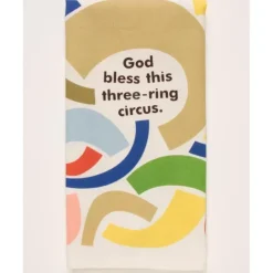 God Bless This Three-Ring Circus Dish Towel - cozylivehome.com | we sell a wide range of comfortable household items^ Shop All