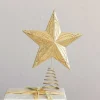 Gold Star Tree Topper w/ Cut-Outs & LED Lights - cozylivehome.com | we sell a wide range of comfortable household items^ Shop All