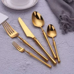 Good FSLM-1811GS TAJ Majestic Flatware Shiny Gold Service For 4 - cozylivehome.com | we sell a wide range of comfortable household items^ Shop All