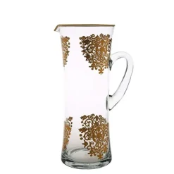 Online GPG208 Glass Pitcher with Rich Gold Design - cozylivehome.com | we sell a wide range of comfortable household items Giftware