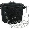 GRANITEWARE CANNING POT & RACK 21 QT BLACK - cozylivehome.com | we sell a wide range of comfortable household items^ Shop All
