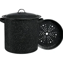 GRANITEWARE TAMALE POT 15.5 QT BLK - cozylivehome.com | we sell a wide range of comfortable household items^ Shop All