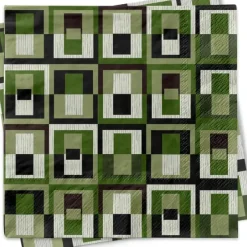 Green Square Geometric Cocktail Napkin - cozylivehome.com | we sell a wide range of comfortable household items^ Shop All