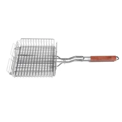 GRILL BASKET W/ROSEWOOD HANDLE - cozylivehome.com | we sell a wide range of comfortable household items^ Shop All