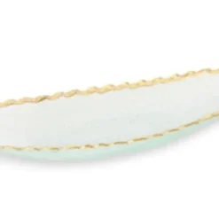 Online GT2145 Glass Oval Tray With Gold Edge - cozylivehome.com | we sell a wide range of comfortable household items Giftware