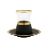 GTG2056 Tea Cups and Saucers with Black and Gold Design - cozylivehome.com | we sell a wide range of comfortable household items^ Shop All