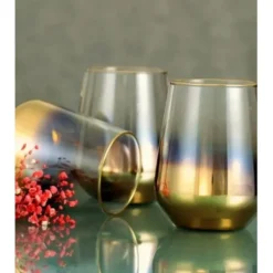 GTG4460 Tumblers with Gold Ombre Design - cozylivehome.com | we sell a wide range of comfortable household items^ Shop All