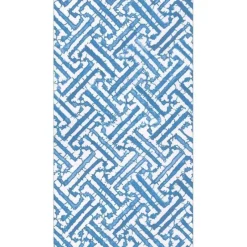 GUEST TOWEL FRETWORK BLUE - cozylivehome.com | we sell a wide range of comfortable household items^ Shop All