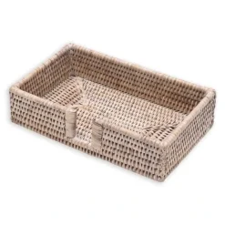 GUEST TOWEL HOLDER WHT RATTAN - cozylivehome.com | we sell a wide range of comfortable household items^ Shop All