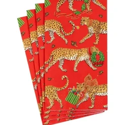 GUEST TOWEL LEOPARDS RED - cozylivehome.com | we sell a wide range of comfortable household items^ Shop All