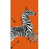 GUEST TOWEL ZEBRAS ORANGE - cozylivehome.com | we sell a wide range of comfortable household items^ Shop All