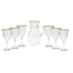 GWG3589 Glass stem with gold rimm - cozylivehome.com | we sell a wide range of comfortable household items^ Shop All