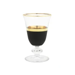 GWG2059 Short Stem Glasses with Bladk and Gold Design - cozylivehome.com | we sell a wide range of comfortable household items^ Shop All