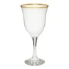 GWG3721W Glasses White with Clear Stem and GoldRim - cozylivehome.com | we sell a wide range of comfortable household items^ Shop All