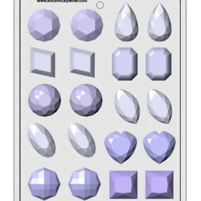8H-5125 GEMs Assortment Hard Candy Mold, 1 1/2" - cozylivehome.com | we sell a wide range of comfortable household items^ Shop All