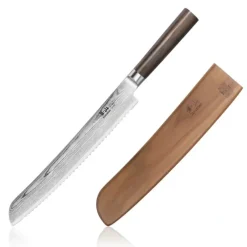 HAKU Bread Knife with Sheath, Forged X-7 Damascus Steel 9" - cozylivehome.com | we sell a wide range of comfortable household items^ Shop All