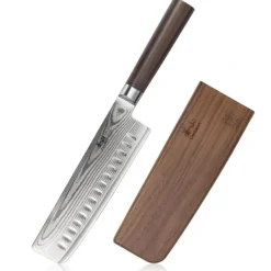 HAKU Nakiri Knive w/ Sheath, X-7 Damascus Steel 7" - cozylivehome.com | we sell a wide range of comfortable household items^ Shop All