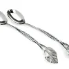 Cheap Hammered Stainless Steel Salad Servers w Diamonds-15"L - cozylivehome.com | we sell a wide range of comfortable household items Giftware
