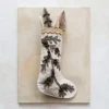 Handmade Wool Felt Stocking w/ Branch, Pom Poms & Scalloped Trim - cozylivehome.com | we sell a wide range of comfortable household items^ Shop All