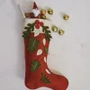 Handmade Wool Felt Stocking w/ Applique & Embroidery - cozylivehome.com | we sell a wide range of comfortable household items^ Shop All