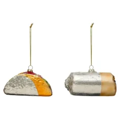 Online Hand-Painted Glass Burrito/Taco in Foil Ornament - cozylivehome.com | we sell a wide range of comfortable household items Ornament