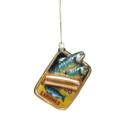 Shop Hand-Painted Glass "Sardines" in Can Ornament - cozylivehome.com | we sell a wide range of comfortable household items Ornament