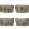 Hand-Painted Stoneware Bowl w/ Botanicals 3 3/4" - cozylivehome.com | we sell a wide range of comfortable household items^ Shop All