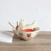 Hand-Painted Stoneware Bowl w/ Strawberries 10.5" - cozylivehome.com | we sell a wide range of comfortable household items^ Shop All
