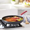 Flash Sale Hard Anodized Nonstick Pan, 12.5 inch, Red - cozylivehome.com | we sell a wide range of comfortable household items Housewares