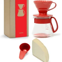 Hario V60 Red Porcelain Coffee Dripper Set - cozylivehome.com | we sell a wide range of comfortable household items^ Shop All