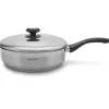 Discount Hascevher Surme Stainless Steel Frying Pan with Cover - 11 inch - cozylivehome.com | we sell a wide range of comfortable household items Housewares