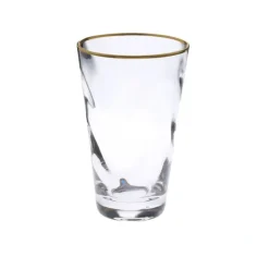 HBG1051 Pebble Glass Water Tumblers with Gold Rim - cozylivehome.com | we sell a wide range of comfortable household items^ Shop All