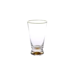 HBG852 Tumblers with Gold Base and Rim - 3.5"D x 6"H - cozylivehome.com | we sell a wide range of comfortable household items^ Shop All